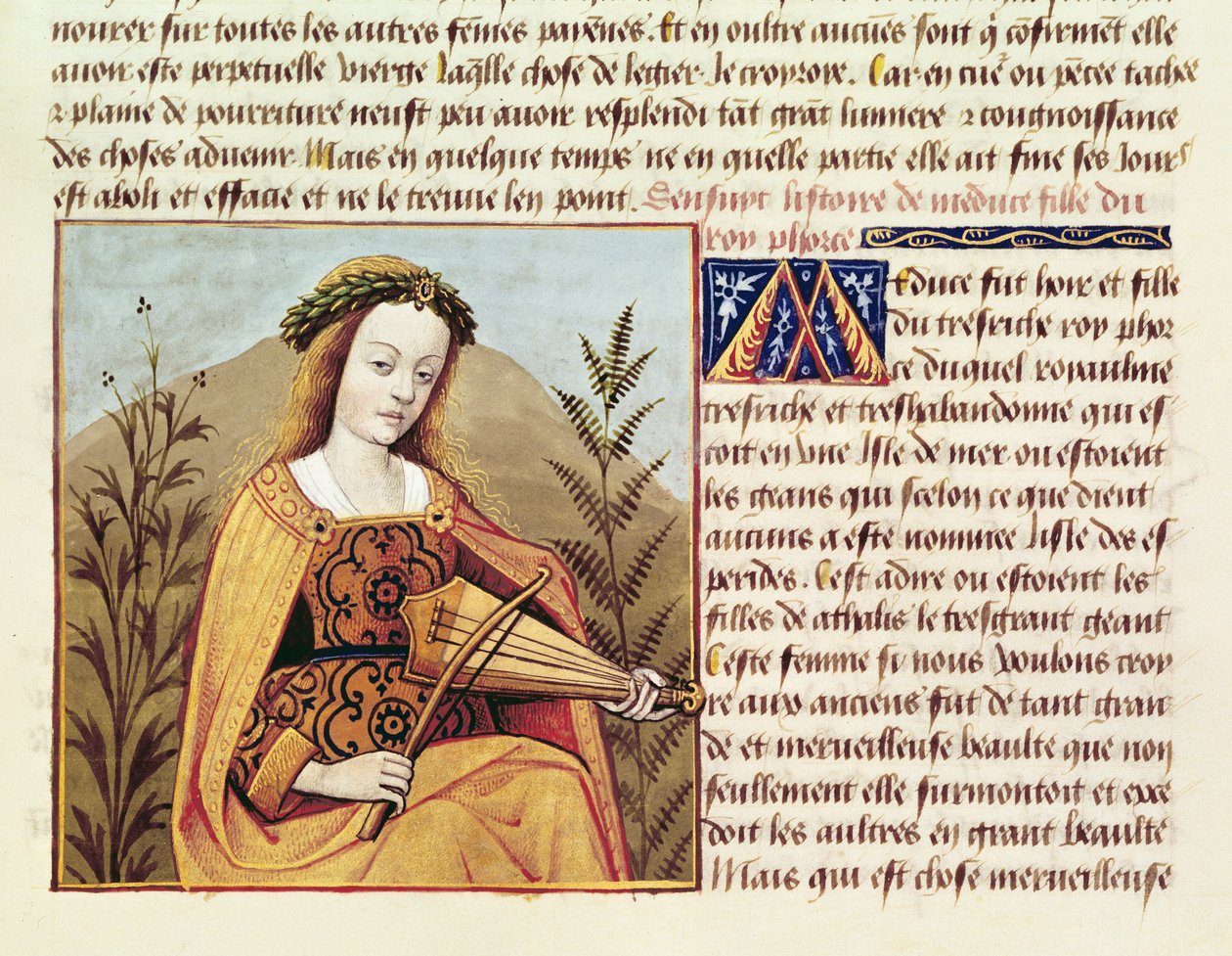 الاب 599 و 19 امرأة تلعب الانتهاك ، من `Des Cleres et Nobles Femmes بواسطة المدرسة الفرنسية