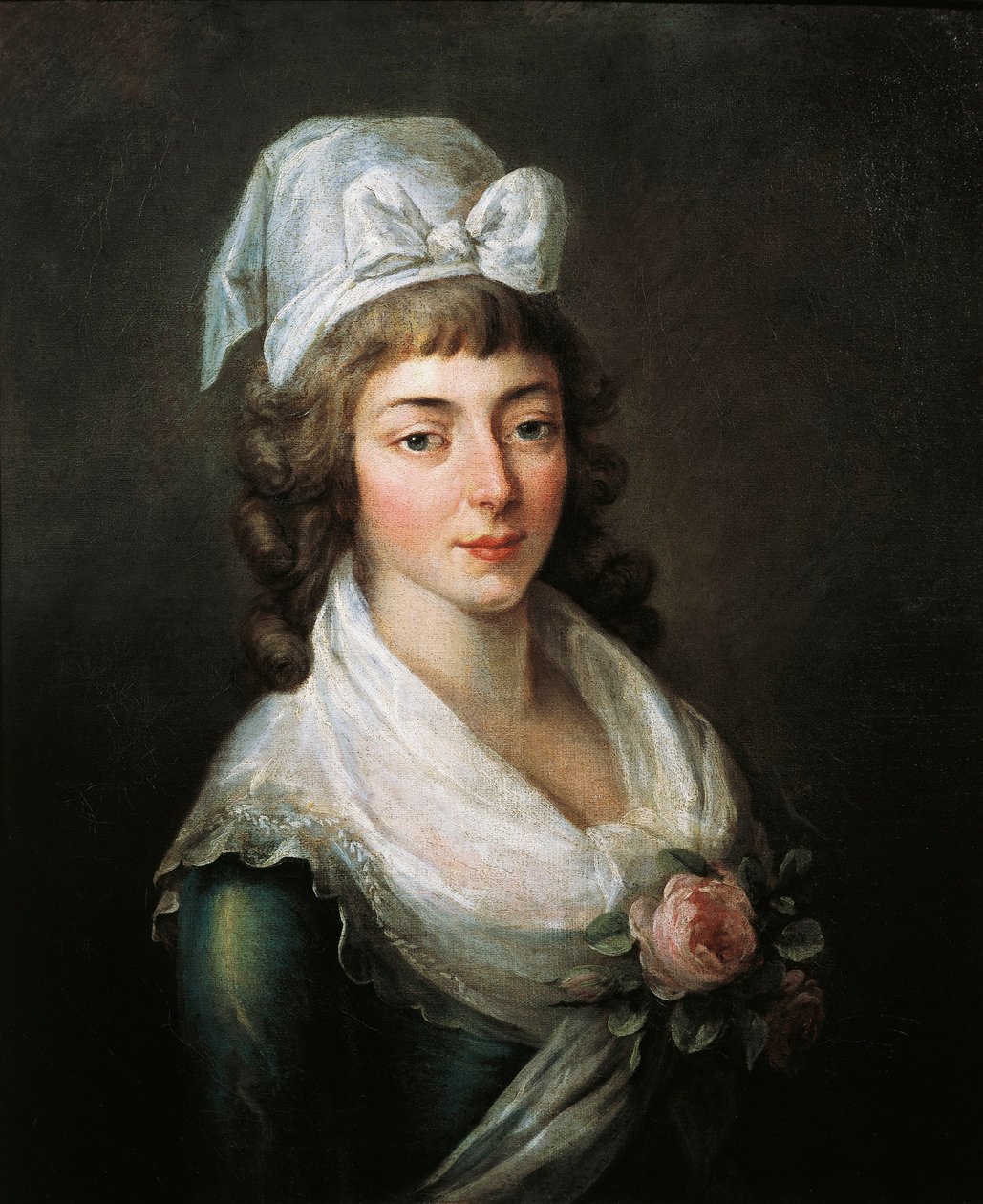 France, Paris, Versailles, Portrait of Madame Roland (Marie-Jean Roland de la Platiere بواسطة المدرسة الفرنسية