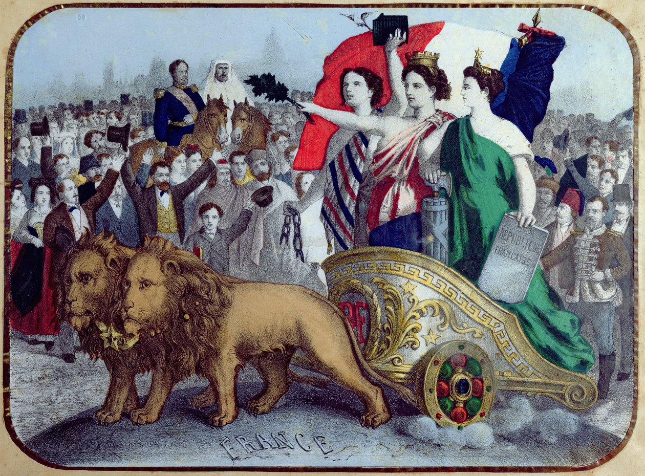 فرنسا تعلن الحرية ، 1848 بواسطة المدرسة الفرنسية