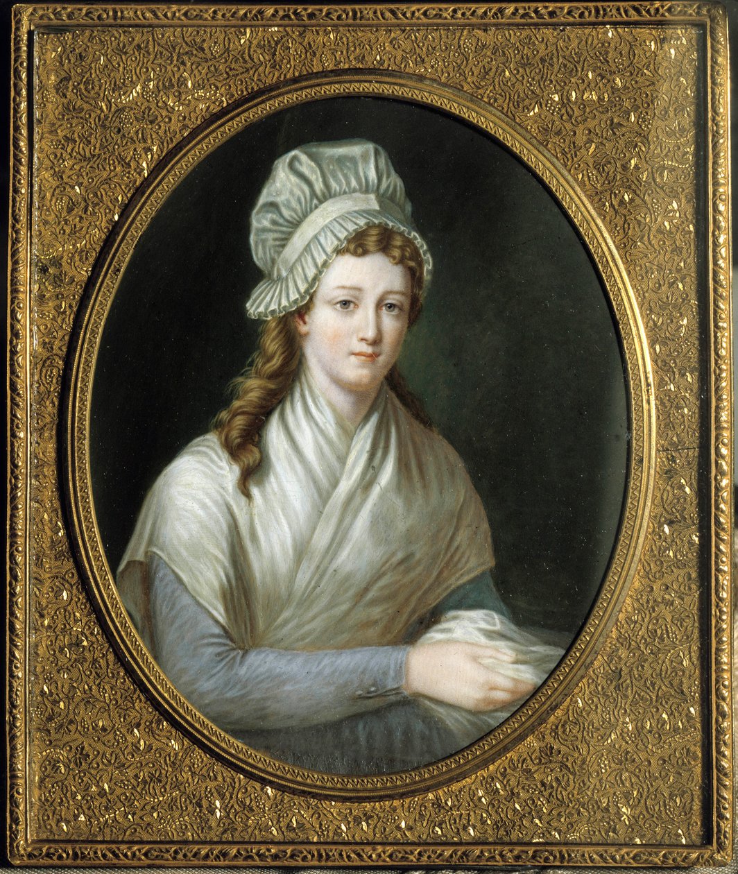 الثورة الفرنسية: صورة شارلوت كورداي (1768 - 1793). لوحة فرنسية مجهولة بواسطة المدرسة الفرنسية