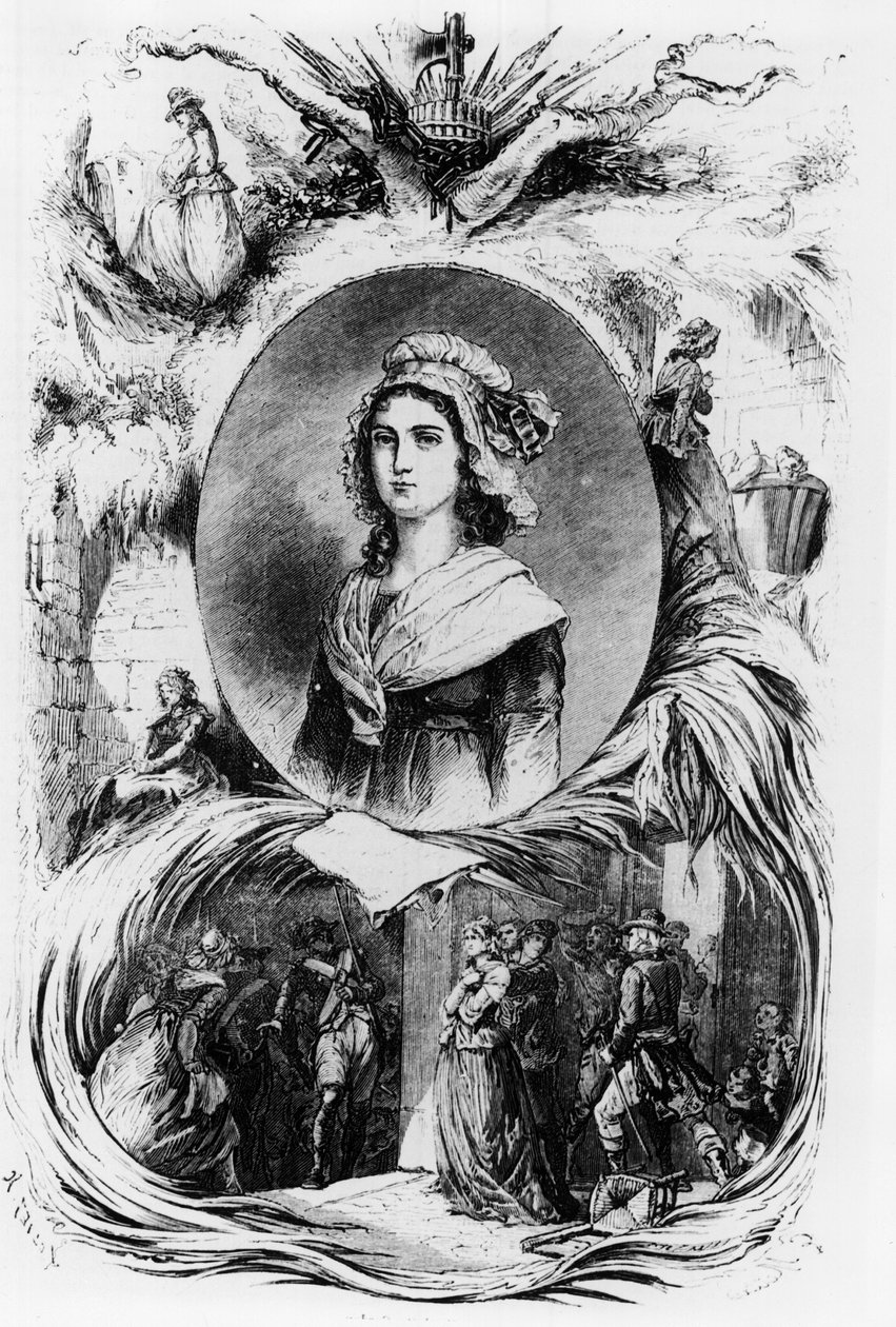 الثورة الفرنسية: صورة شارلوت كورداي ، 1793. بواسطة المدرسة الفرنسية