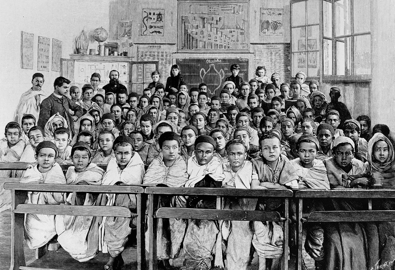المدرسة الفرنسية في القبايل ، 1891 بواسطة المدرسة الفرنسية