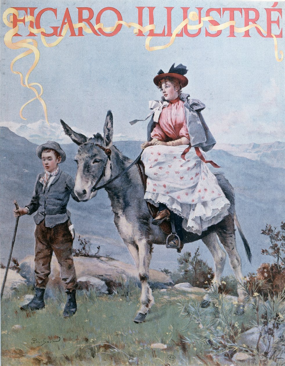 الغلاف الأمامي لـ Le Figaro Illustre ، سبتمبر 1894 بواسطة المدرسة الفرنسية