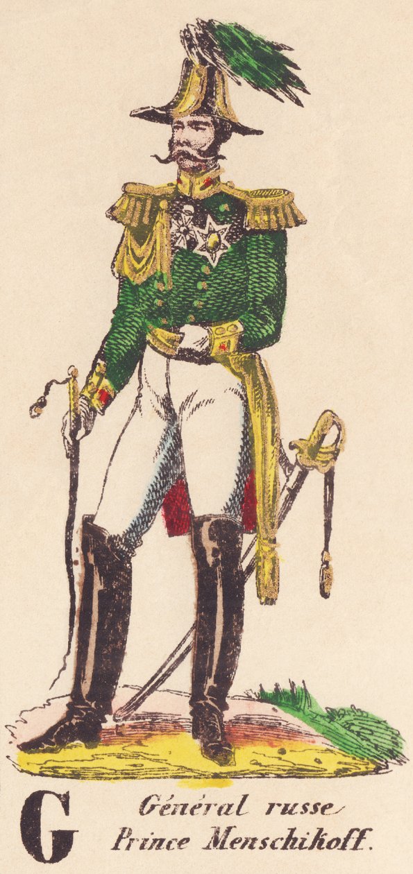 G: الجنرال الروسي ، الأمير مينشكوف (1787-1869) بواسطة المدرسة الفرنسية