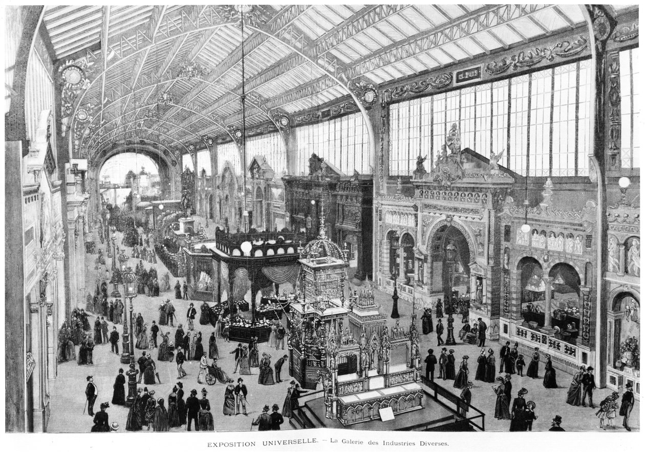 معرض للصناعات المختلفة ، المعرض العالمي ، باريس ، 1889 بواسطة المدرسة الفرنسية