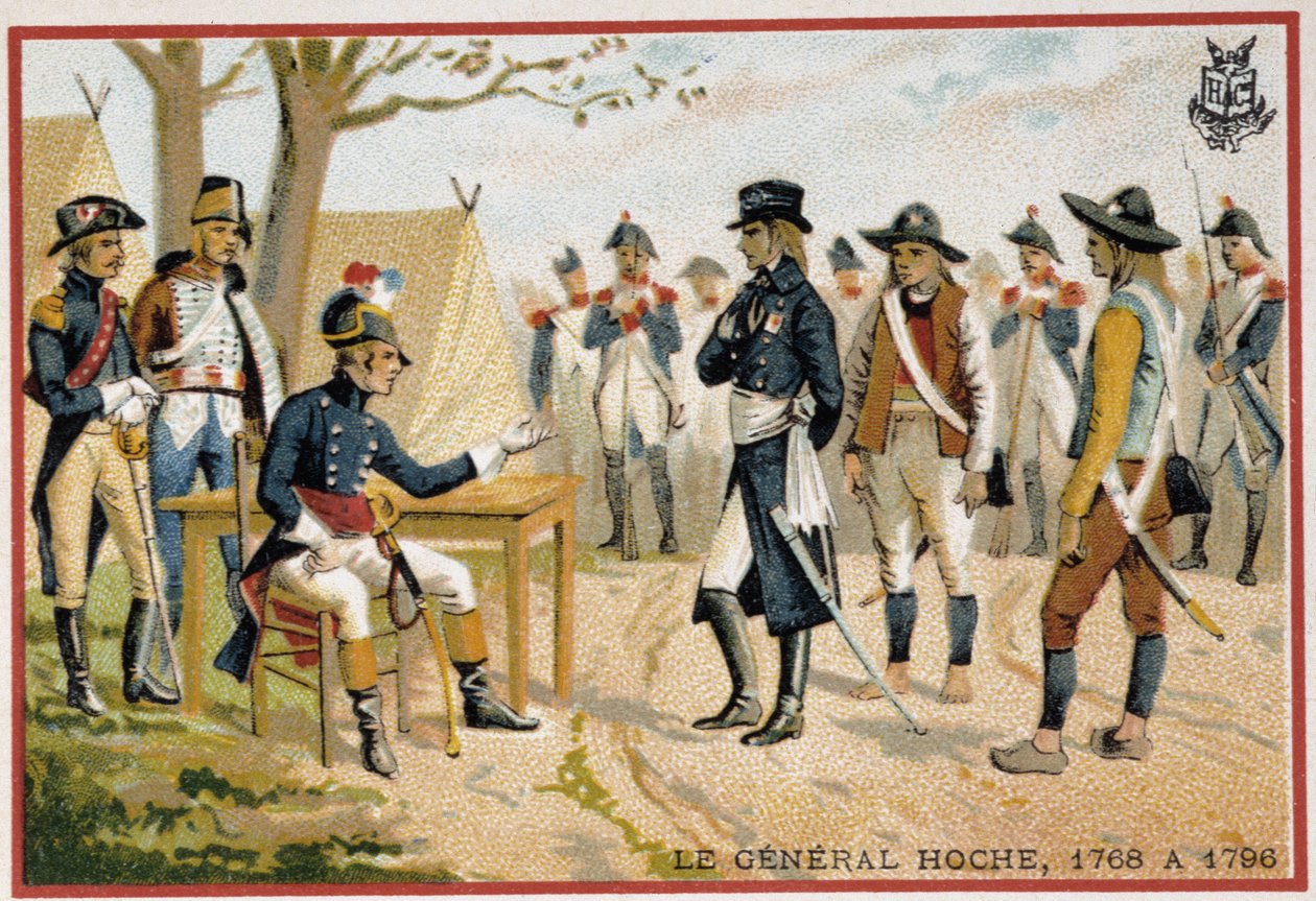 General Hoche before the Vendeans in 1795 (Pacification of the Vendee). بواسطة المدرسة الفرنسية