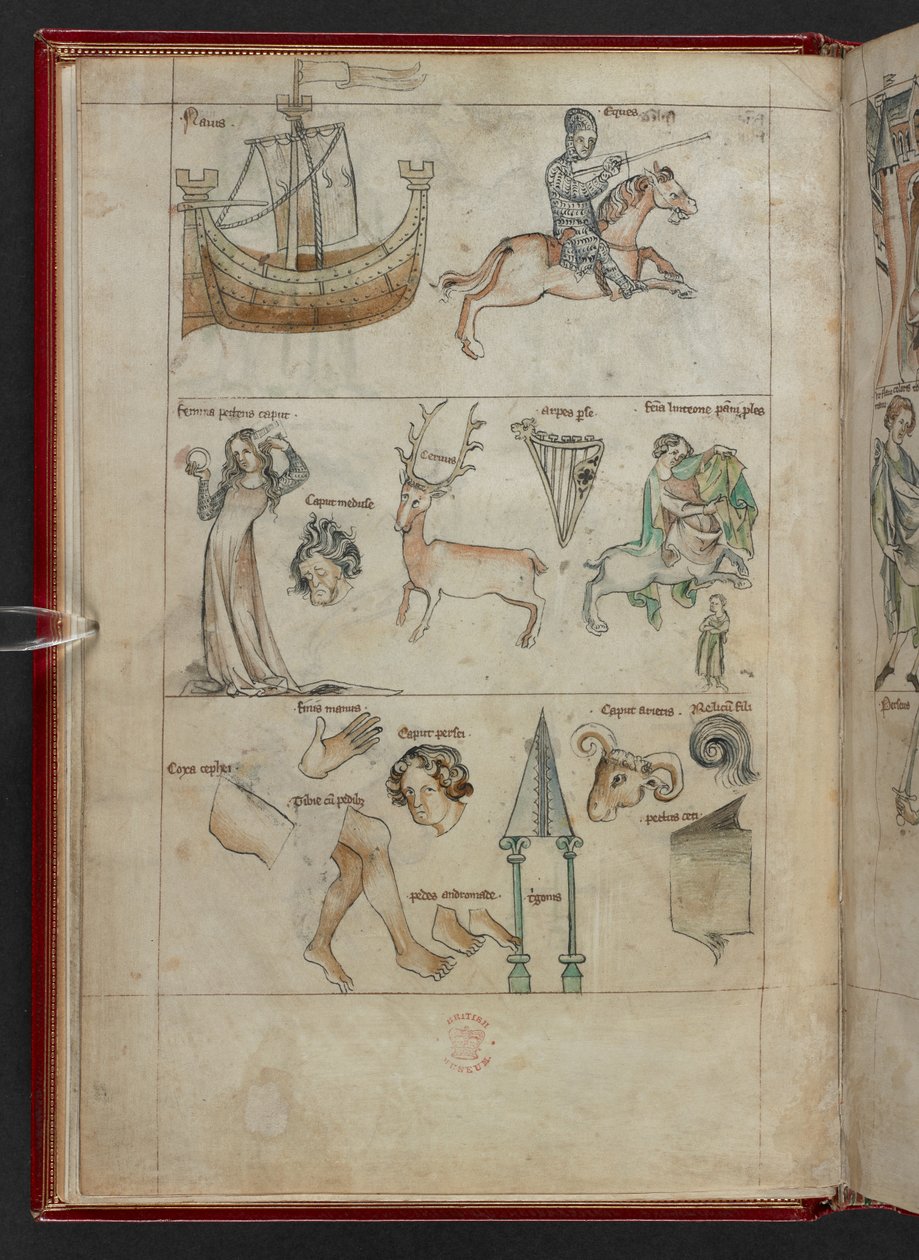 جورج فيندولوس ، كتاب التنجيم ، سلون MS 3983 ، f.4v (رق) بواسطة المدرسة الفرنسية