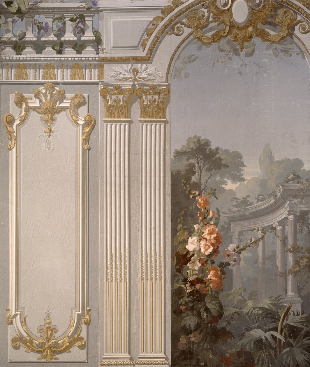 Grande Galerie de Louis XIV ، تصميم ورق الجدران من قبل Victor Dumont ، تم تصنيعه بواسطة Delicourt Hook freres succ. ، باريس ، 1876 ، بواسطة المدرسة الفرنسية