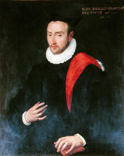 Guillaume de Baillou (1538-1616) 1580 (زيت على قماش) بواسطة المدرسة الفرنسية