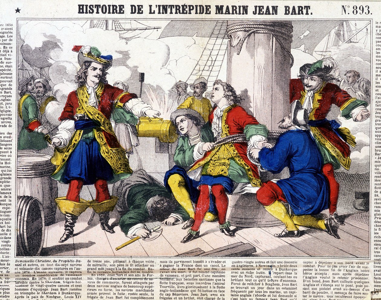 History of the fearless sailor Jean Bart - imagery of Epinal, sd. 19th century بواسطة المدرسة الفرنسية