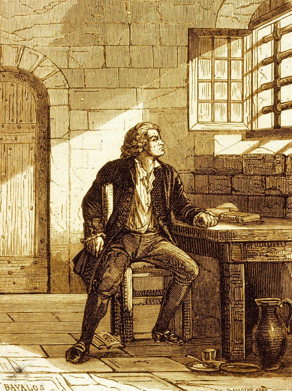 Honore-Gabriel Riquetti ، كونت ميرابو في حصن دي جو عام 1775 (نقش) بواسطة المدرسة الفرنسية