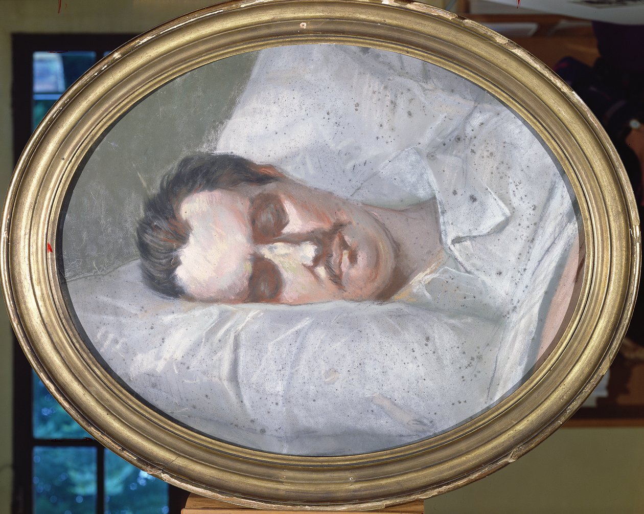 Honore de Balzac (1799-1850) على فراش الموت ، 15 أغسطس 1850 بواسطة المدرسة الفرنسية