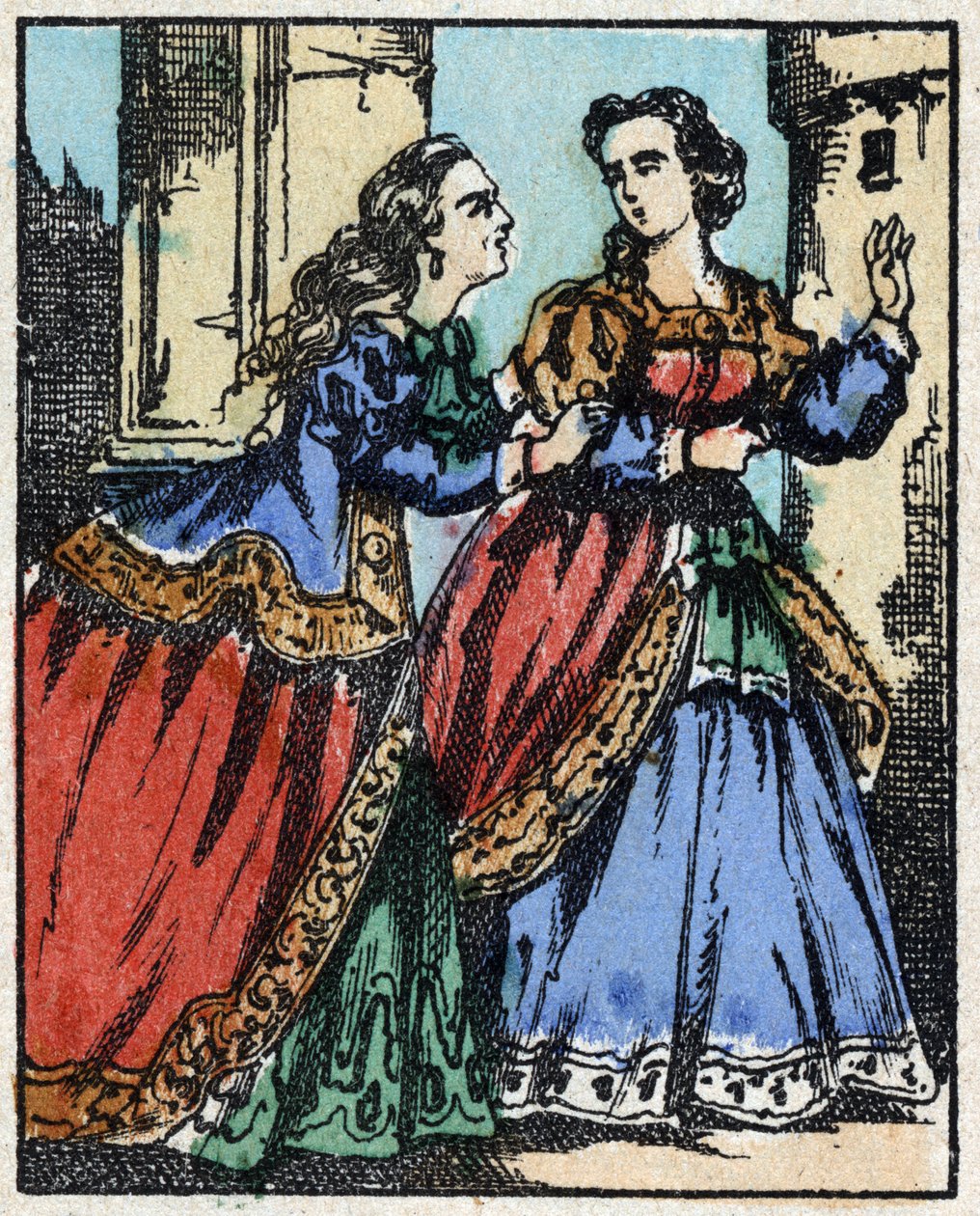 رسم توضيحي لـ "" Bluebeard "" بواسطة المدرسة الفرنسية