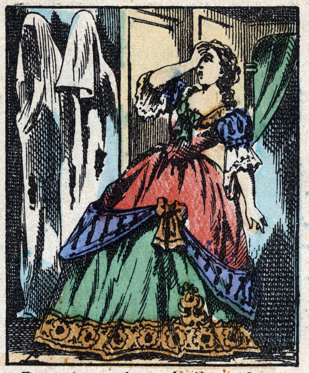 رسم توضيحي لـ "" Bluebeard "" بواسطة المدرسة الفرنسية