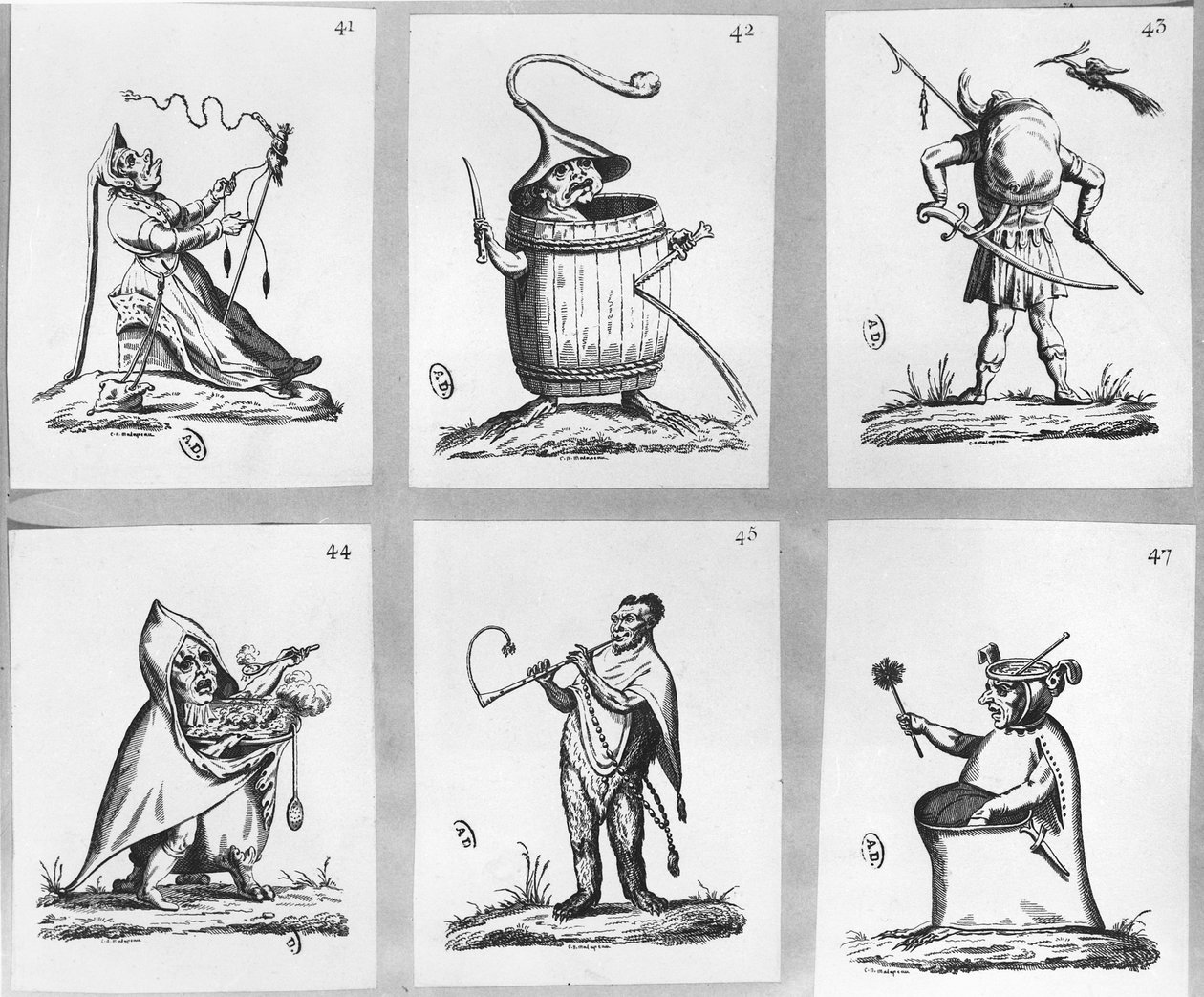رسم إيضاحي من "Gargantua and Pantagruel" بقلم فرانسوا رابليه (نقش) بواسطة المدرسة الفرنسية