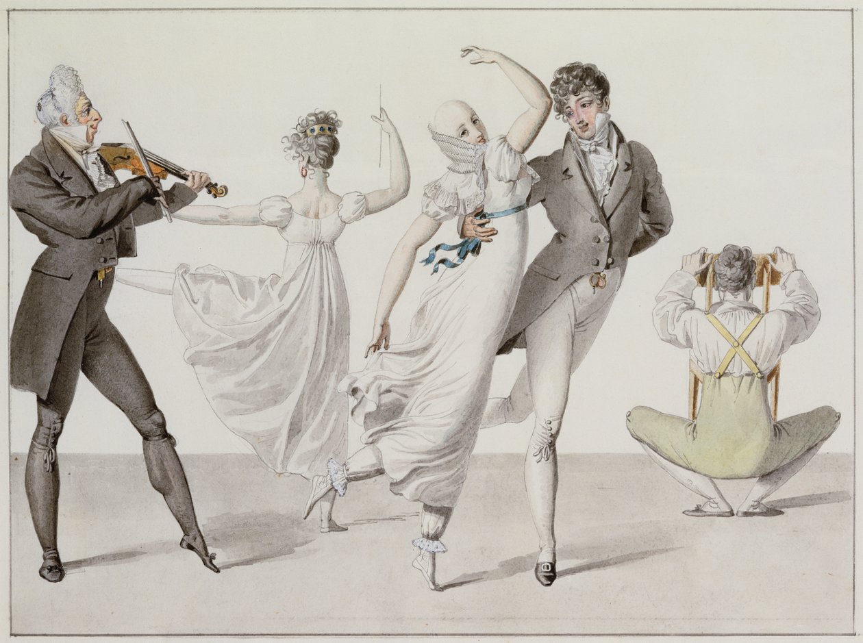 رسم توضيحي من "Le Bon Genre" ، ص 1810 بواسطة المدرسة الفرنسية