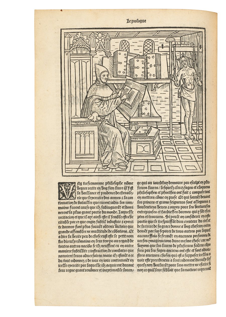 رسم توضيحي من تاريخ إنجويراند دي مونستريليت (حوالي 1390 - 95-1453) ، باريس: فرانسوا ريغنولت بواسطة المدرسة الفرنسية