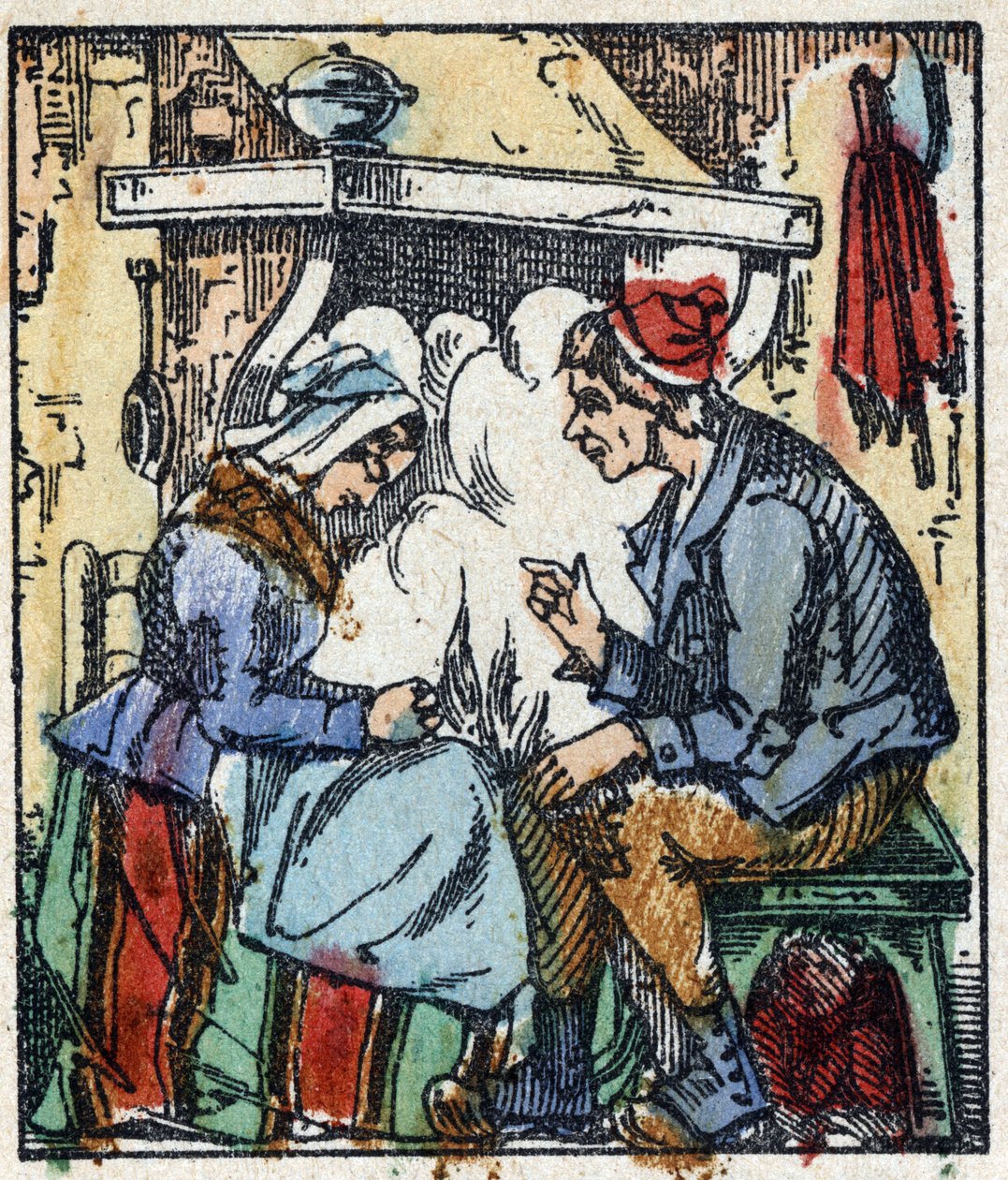 رسم توضيحي لحكاية "" Le petit poucet "" من تأليف تشارلز بيرولت. نقش الخشب للتصوير Pellerin - إبينال ، sd. أواخر القرن التاسع عشر. بواسطة المدرسة الفرنسية