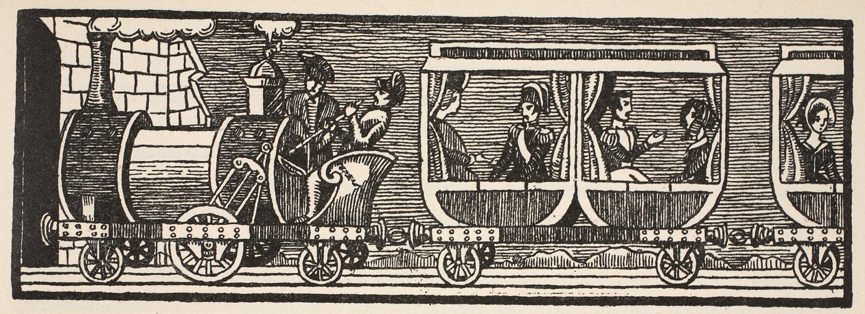 افتتاح خط السكة الحديد بين باريس وأورليانز ، 3 مايو 1843 ، نسخة بوريس ميستشيرسكي (ت 1957) التوضيح من Histoire de la Nation Française ، العلوم ، المجلدان الأول والثاني ، بقلم غابرييل هانوتاو بواسطة المدرسة الفرنسية