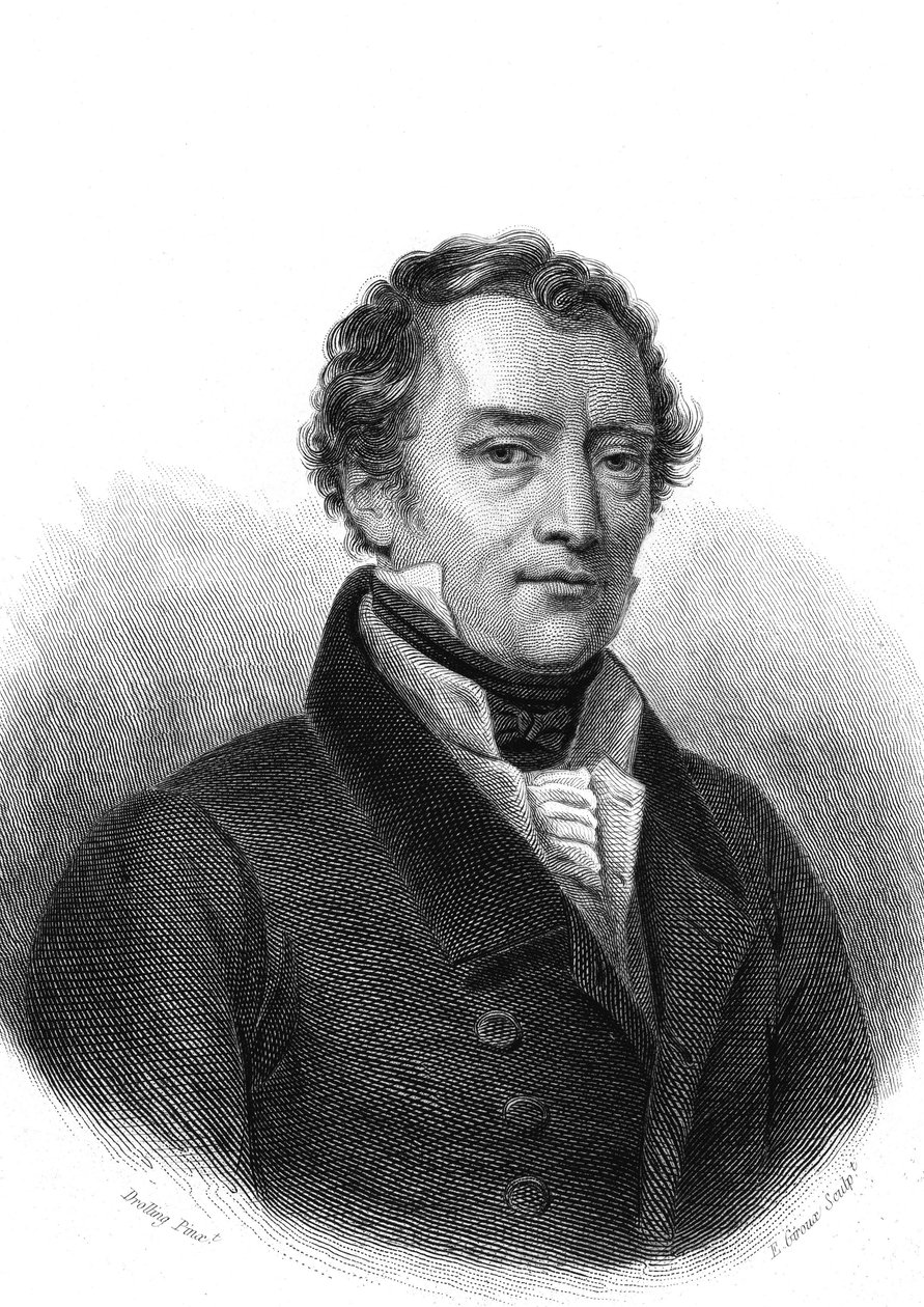 جاك أنطوان مانويل (1775-1827)، محامي وسياسي فرنسي. بواسطة المدرسة الفرنسية