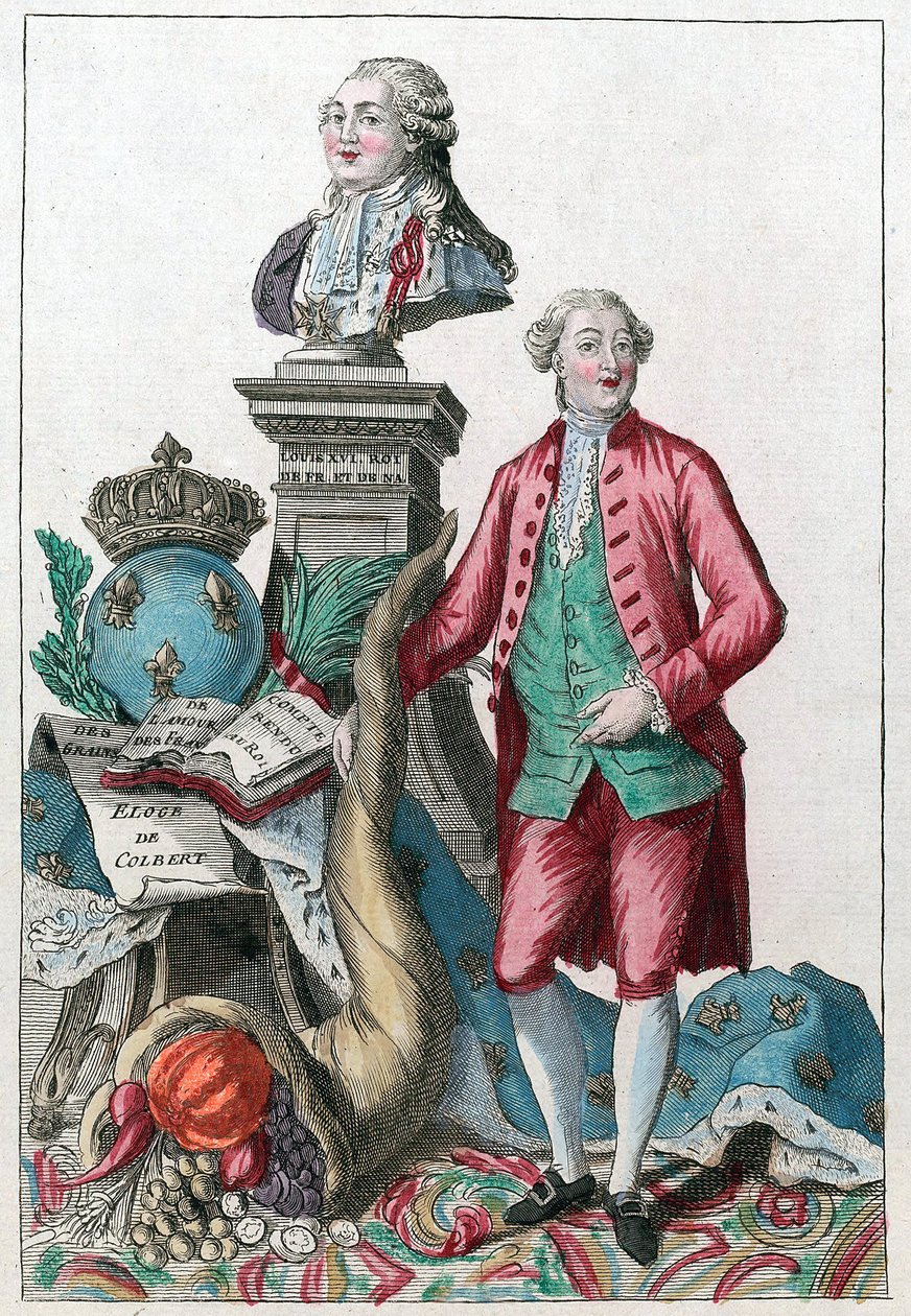 جاك نيكر (1732-1804) - نيكر حكمة حكيمة ، ستجعل قلوبنا تسترد ؛ تعيد الوفرة ، في ظل سعادة لويس السادس عشر - قرن الوفرة - بواسطة المدرسة الفرنسية
