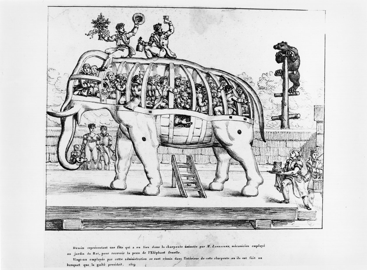 Jardin des Plantes في باريس ، 1819 بواسطة المدرسة الفرنسية