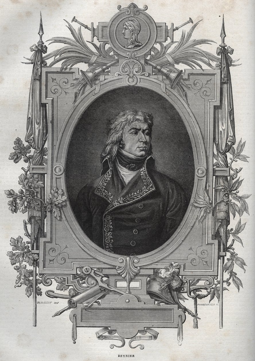 جان لويس إبينيزر راينير (1771-1814) ، الجنرال الفرنسي للثورة والإمبراطورية الأولى - جان لويس إبينيزر رينييه ، ضابط عام بالجيش الفرنسي أثناء الحروب الثورية الفرنسية - من "" الموسوعة الجديدة الوطنية "بقلم موريس لا شارست بواسطة المدرسة الفرنسية