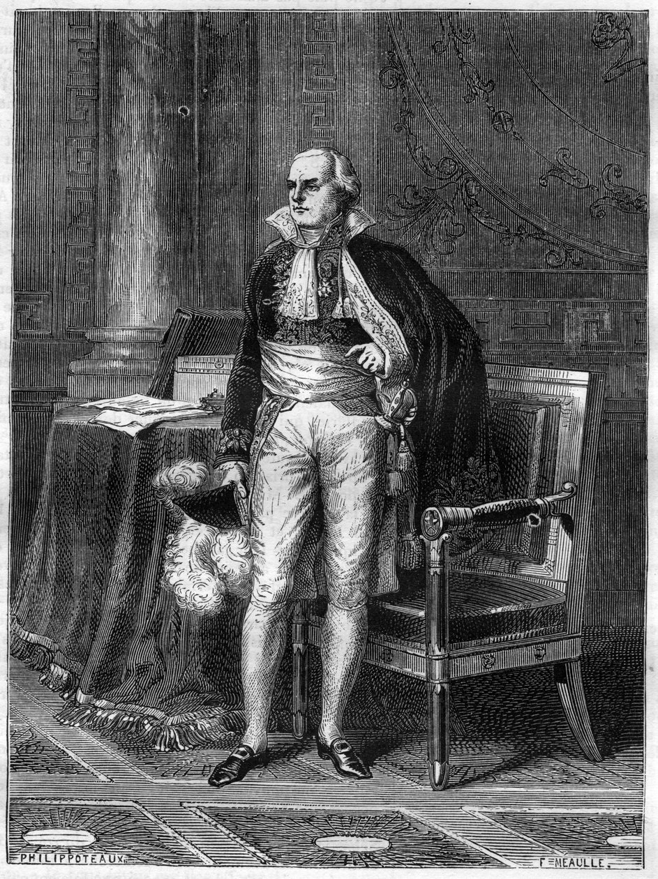 جان بابتيست (جان بابتيست) دي نومبير دي شامباني (1756-1834) دوق كادور - جان بابتيست دي نومبير دي شامباني (1756-1834) ، دوق كادوري ، سياسي فرنسي - في "تاريخ الإمبراطورية يتبع تاريخ القنصلية "" أدولف تييرز - 187 بواسطة المدرسة الفرنسية