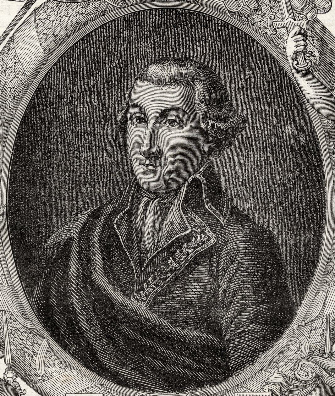 جان بابتيست كاميل كانكلوكس (1740-1817) من فيلم "Histoire de la Revolution Française" للكاتب لويس بلانك (1811-1882) بواسطة المدرسة الفرنسية