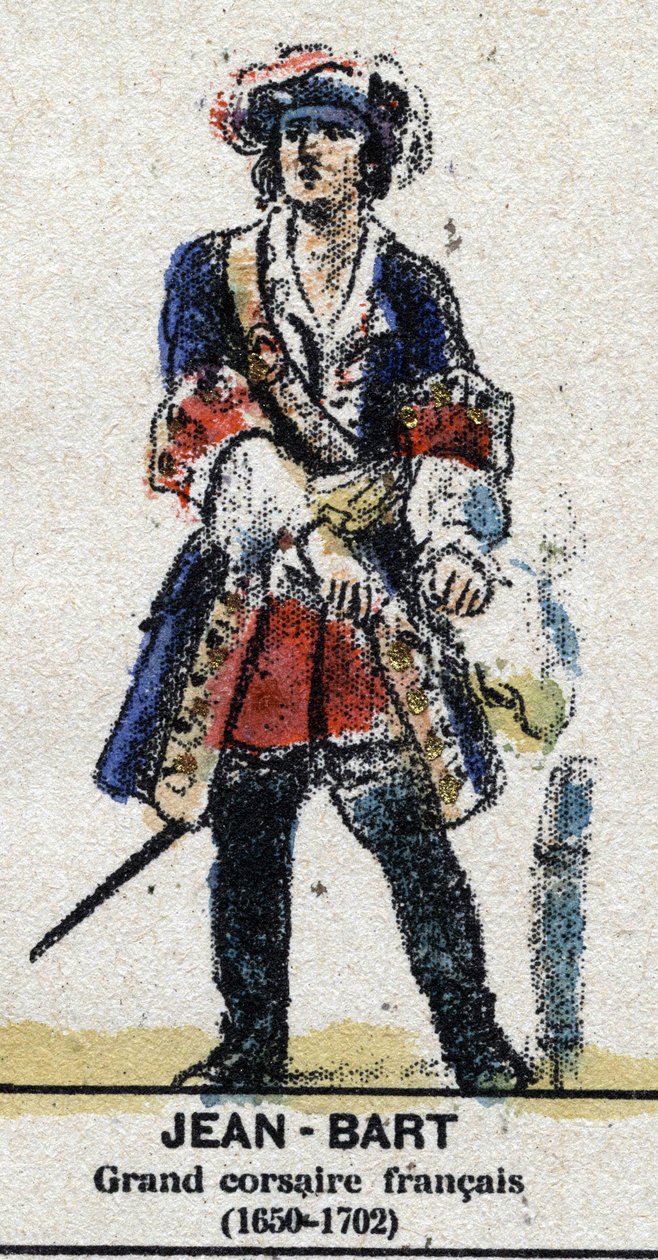 جان بارت (1650-1702) ، بحار فرنسي ، كورسير. في "" Galeriede Kings and Queens of France والشخصيات اللامعة من 1643 إلى 1895 " بواسطة المدرسة الفرنسية