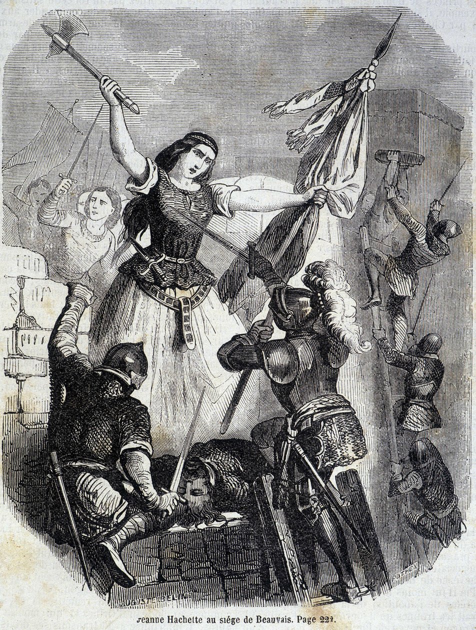 جين هاشيت في Beauvais عام 1472 - في "Histoire de France" بقلم L.-P. Anquetil بواسطة المدرسة الفرنسية