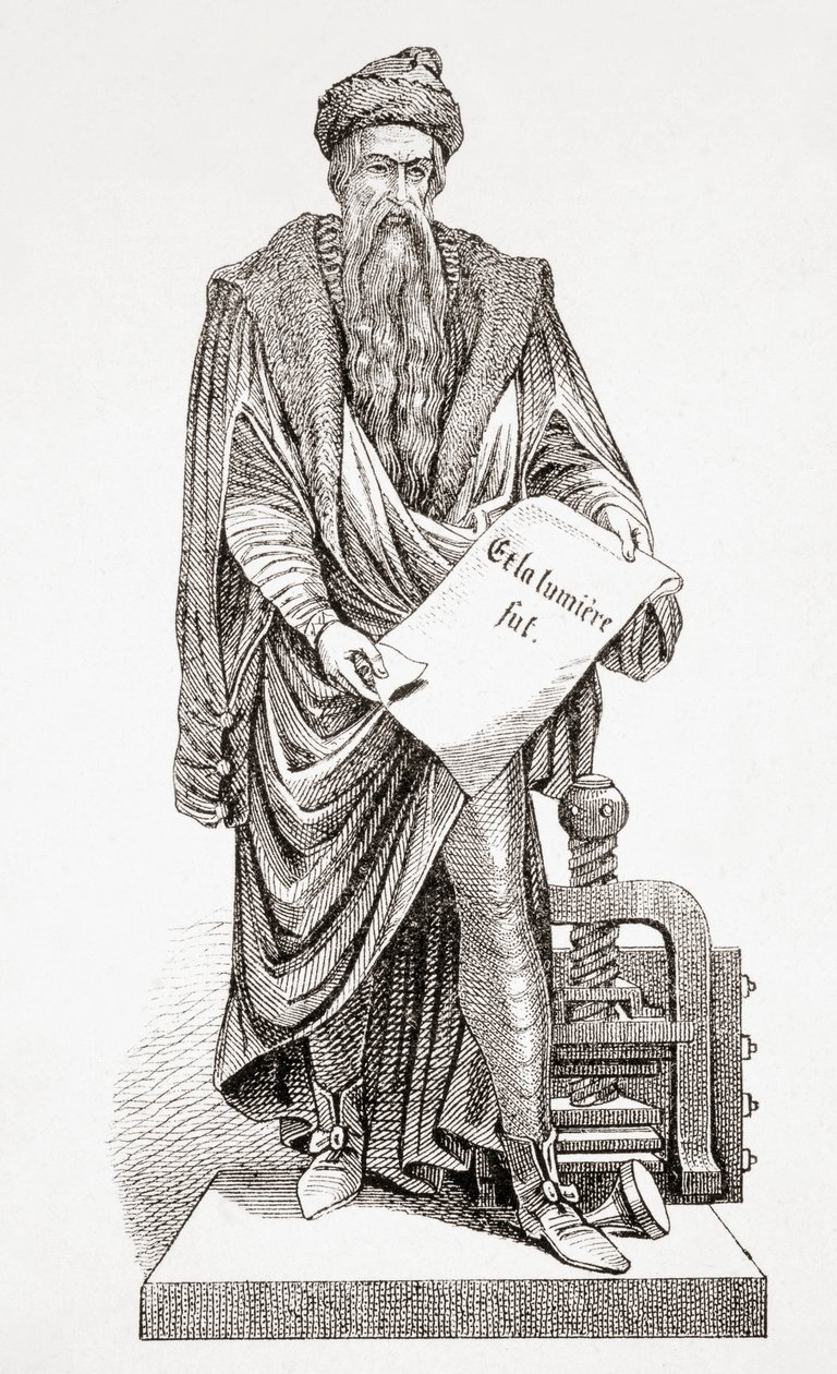 Johannes Gutenberg, from L