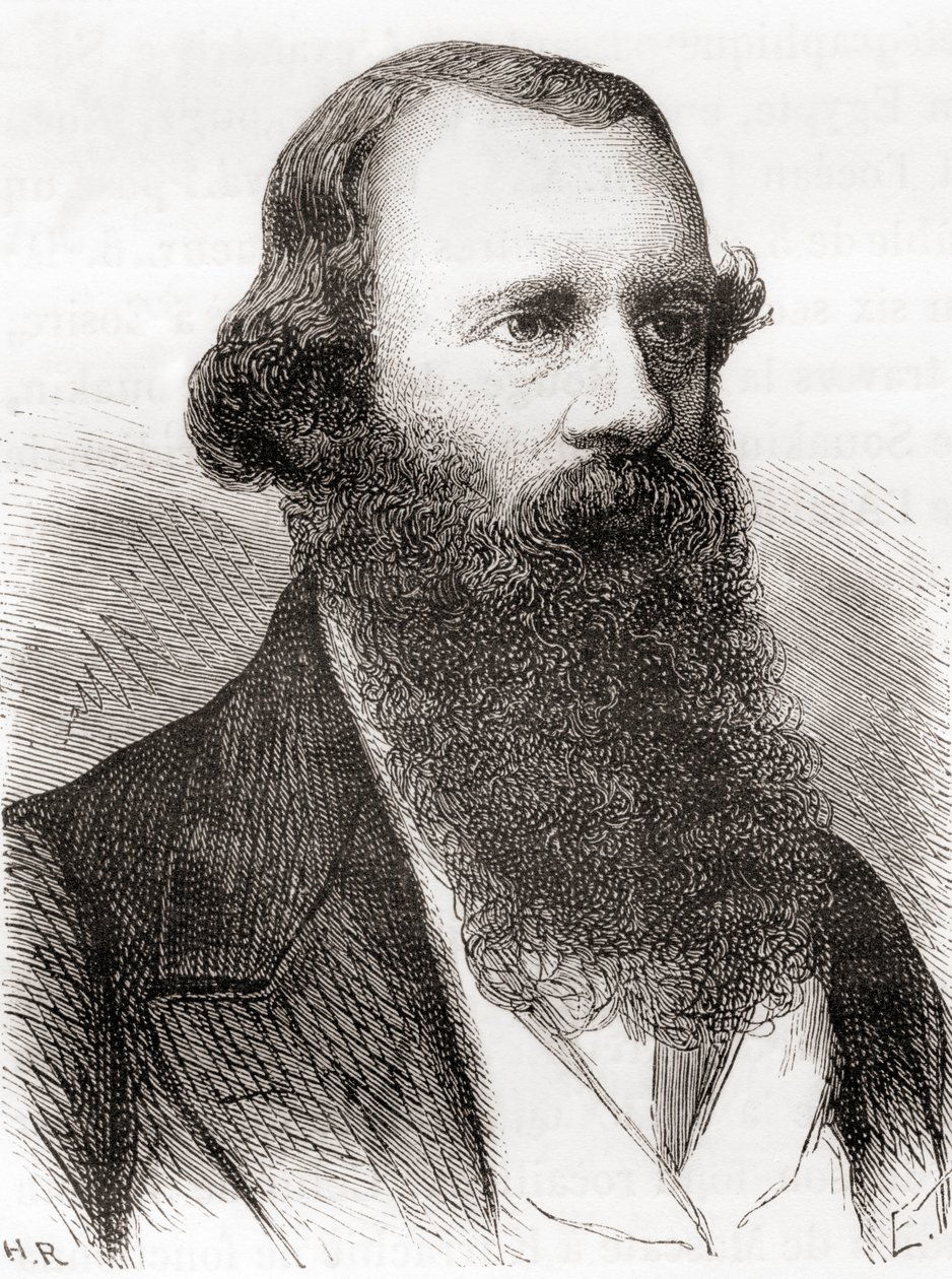 Josiah Latimer Clark, from Les Merveilles de la Science, published c.1870 (engraving) بواسطة المدرسة الفرنسية