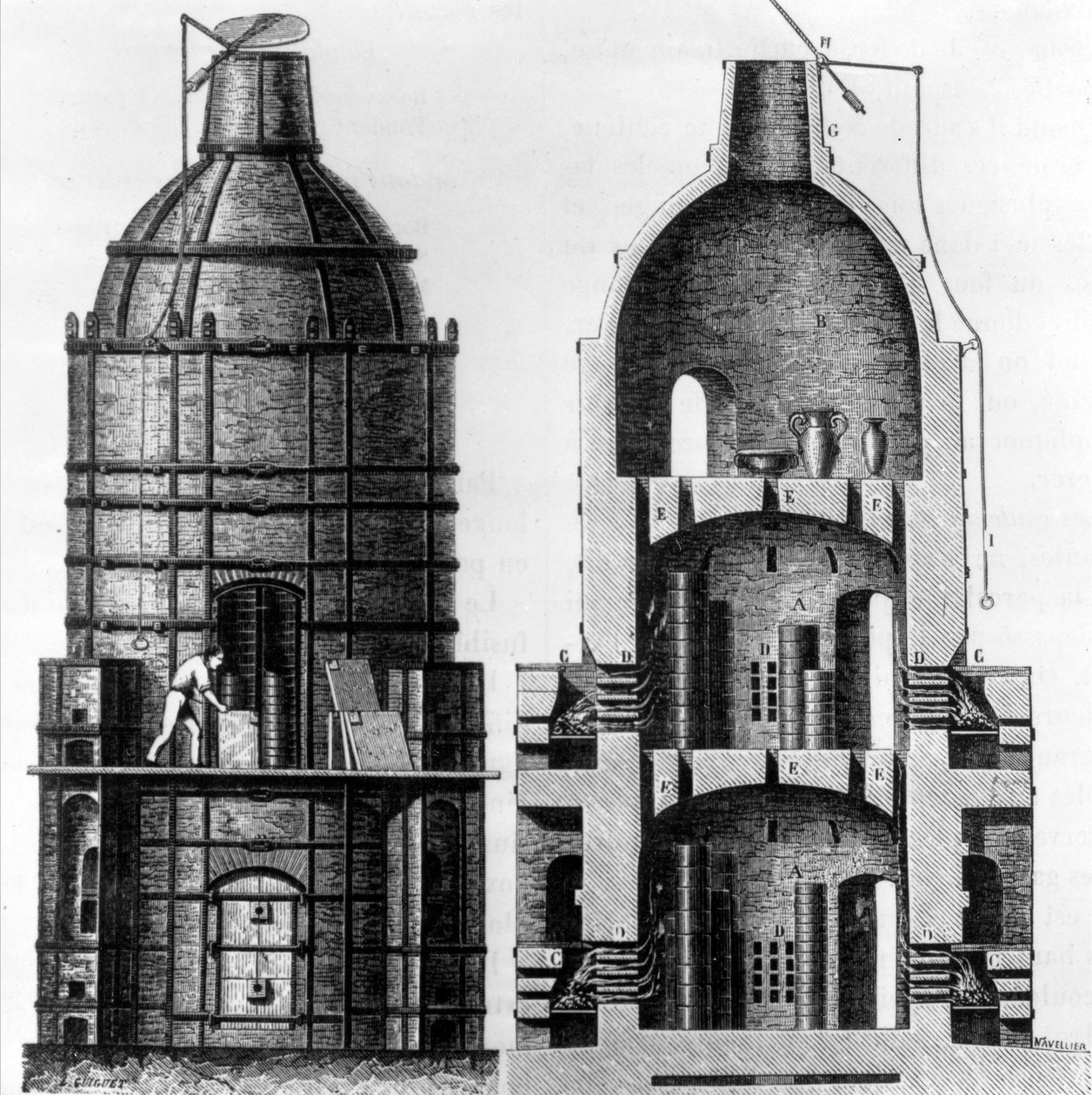 فرن خبز البورسلين سيفرس ، 1882 بواسطة المدرسة الفرنسية