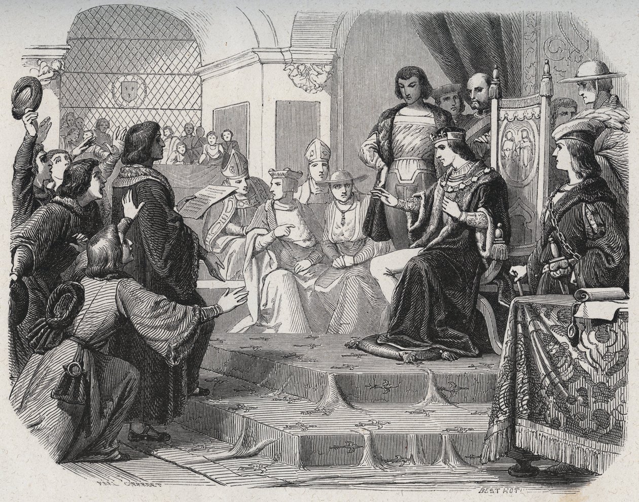 أعلن الملك لويس الثاني عشر والدًا للشعب إلى الولايات العامة في تورز في 14 مايو 1506 - `` أعلن لويس الثاني عشر أبًا للشعب '' بواسطة المدرسة الفرنسية