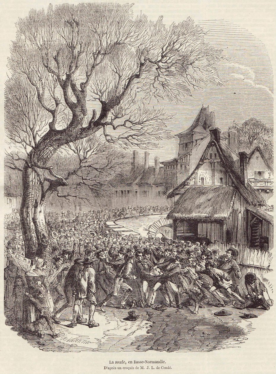 لا سول ، نورماندي السفلى ، حانة 28 فبراير 1852. بواسطة المدرسة الفرنسية
