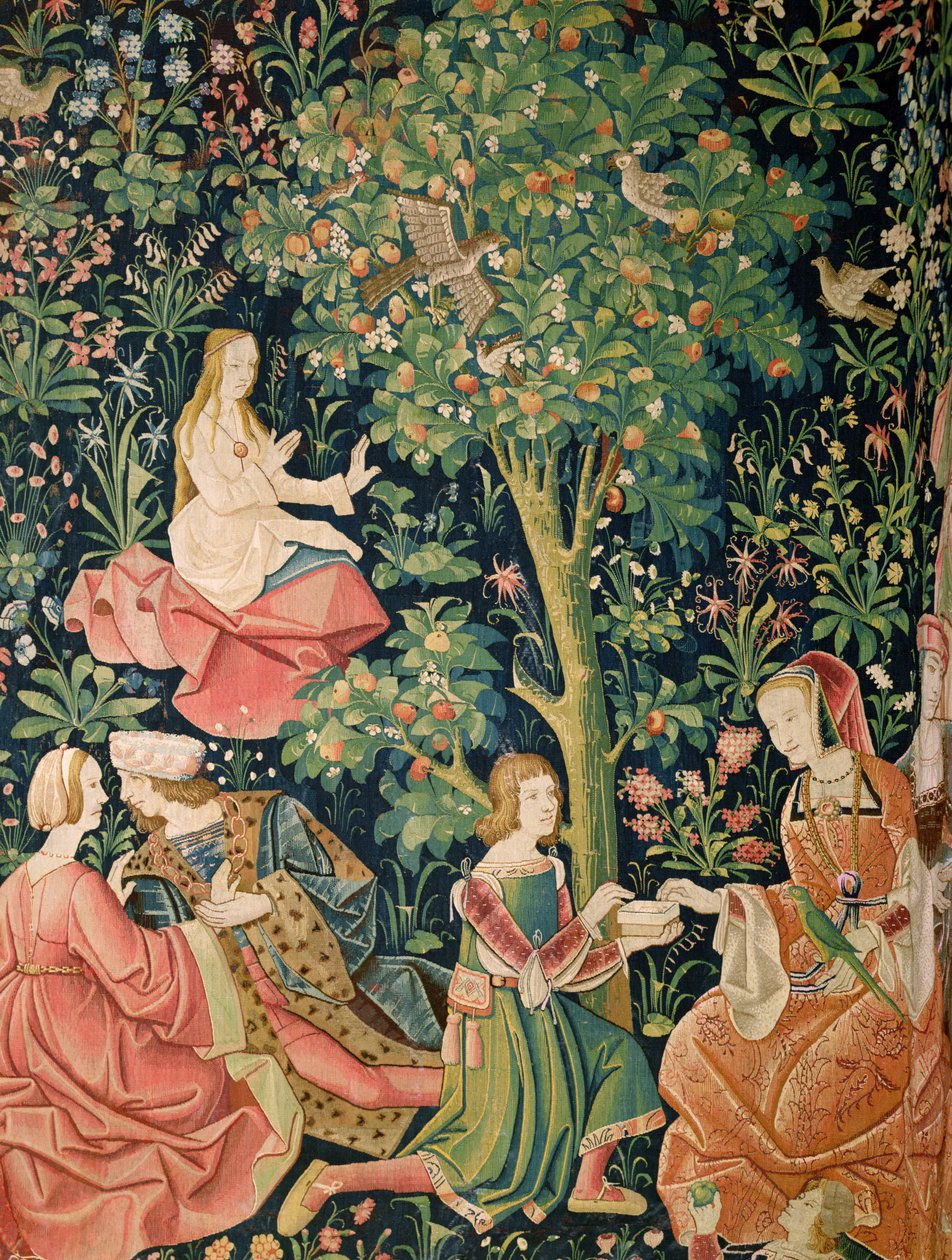 الحياة اللوردية: Scene Galante ، c.1500 بواسطة المدرسة الفرنسية