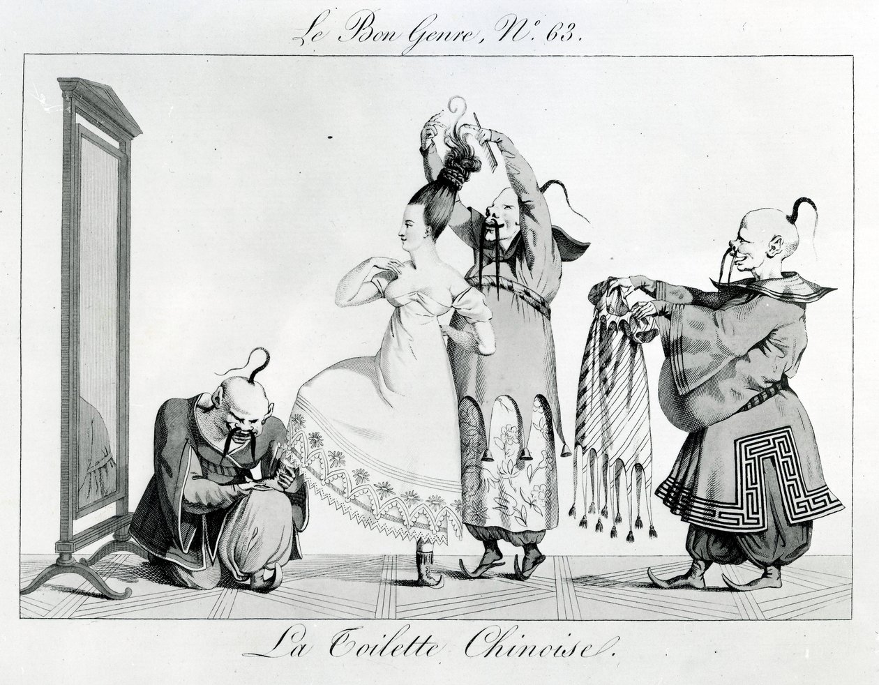 Le Bon Genre - La Toilette Chinoise ، 1813 بواسطة المدرسة الفرنسية