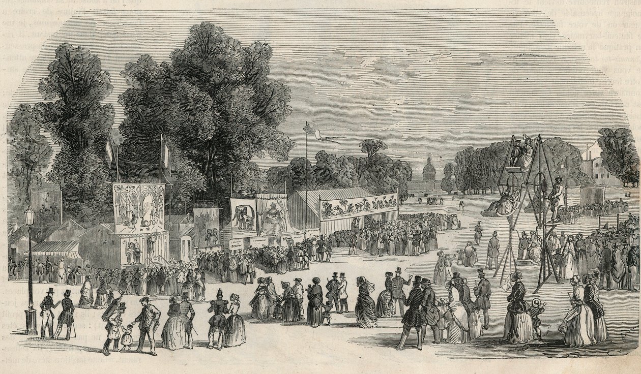 لو كاري ماريني في يونيو 1848 في باريس - نقش في "Tableau-de-Paris" بقلم إدموند تيكسييه 1852 بواسطة المدرسة الفرنسية