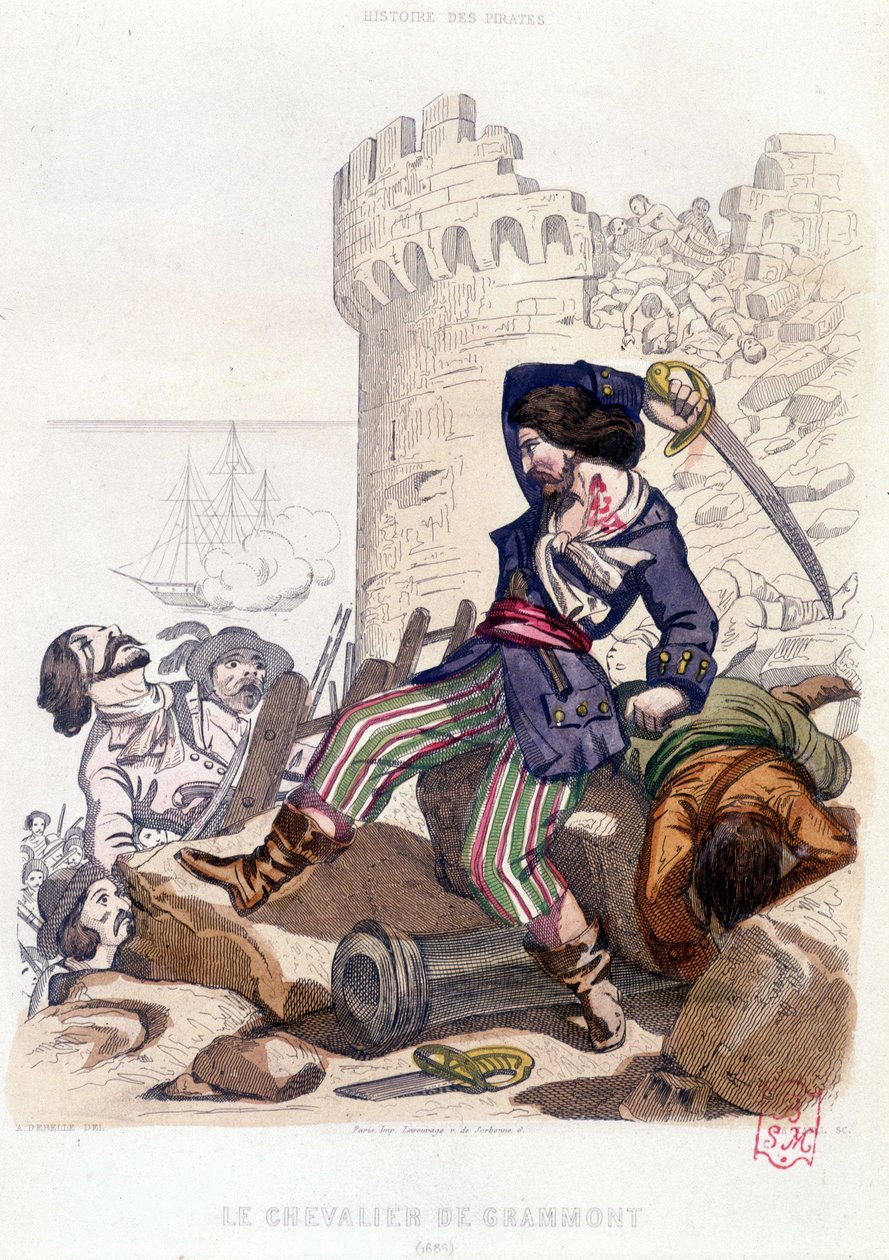 Le Chevalier de Grammont 1686 in “Histoire des pirates et corsaires de l