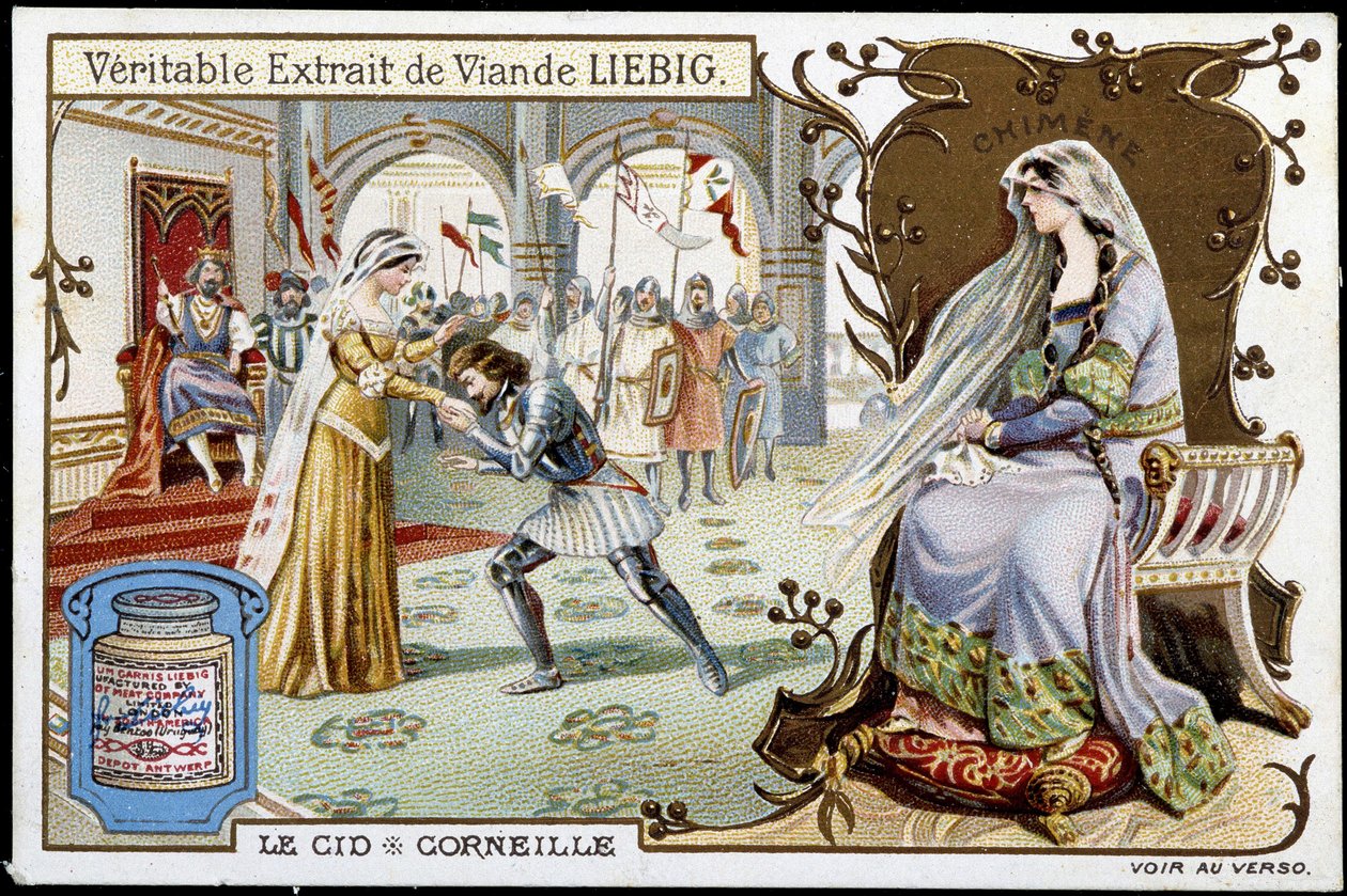 Le Cid de Pierre Corneille (1606 - 1684), chromolithography Liebig, sd. 19th century بواسطة المدرسة الفرنسية