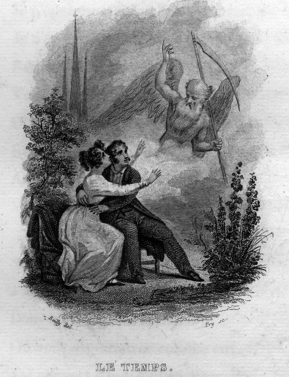 Le temps Chanson de Beranger في "" Oeuvres Completees "(1834) من تأليف Pierre Jean de Beranger (1780-1857) ، شاعر وكاتب أغاني فرنسي. بواسطة المدرسة الفرنسية