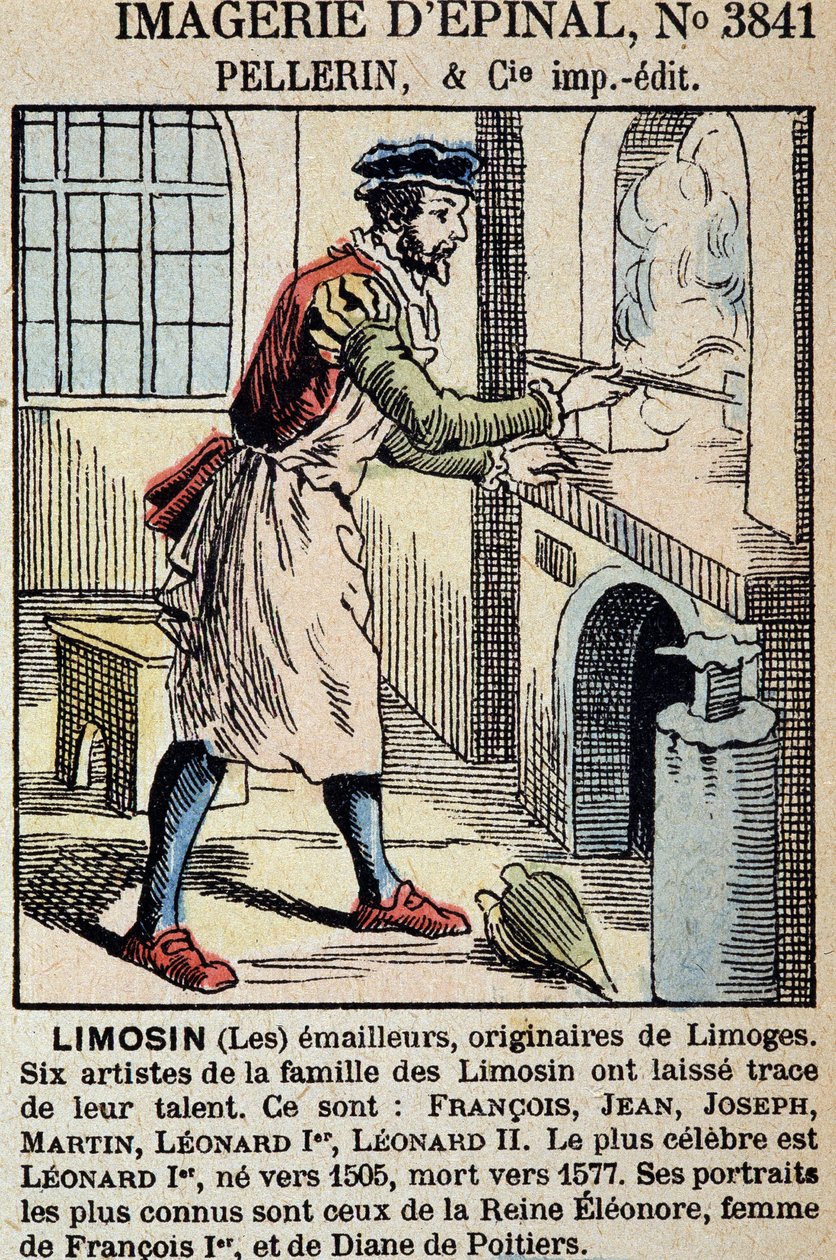 Les enamailleurs Limosin (Limoges) - imagery of Epinal, ed. Pellerin بواسطة المدرسة الفرنسية