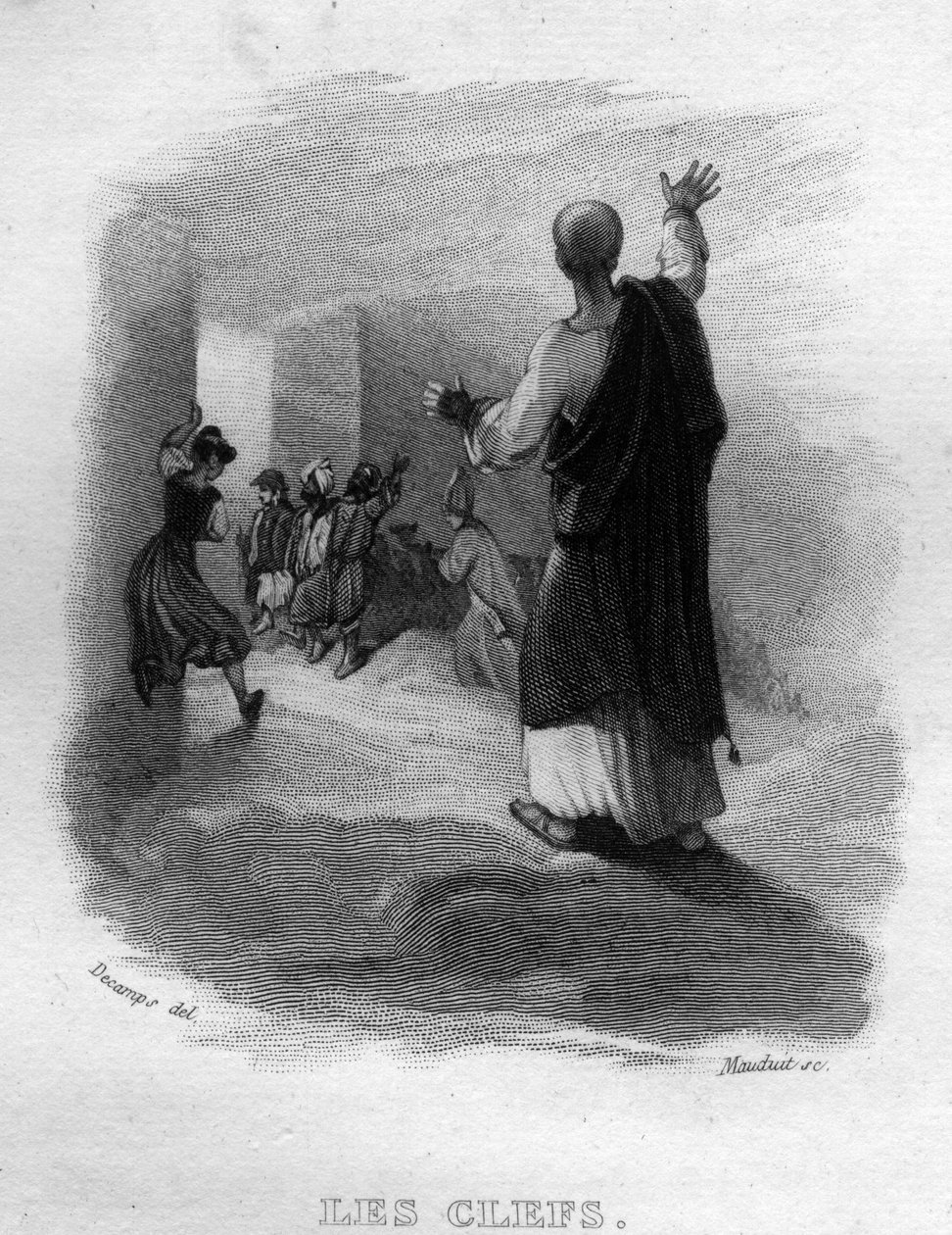 Les keys Chanson de Beranger في "" Oeuvres Completees "(1834) من تأليف Pierre Jean de Beranger (1780-1857) ، شاعر وكاتب أغاني فرنسي. بواسطة المدرسة الفرنسية