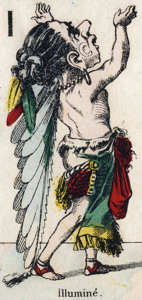 Letter I: Light up. Engraving in “” Comic Alphabet””. New Epinal imaging. Lithography Pinot et Sagaire, editors, between 1860 and 1888. Plate n°491 with 25 illuminated letters. Dim: 40,5x28cm. Private Collection بواسطة المدرسة الفرنسية