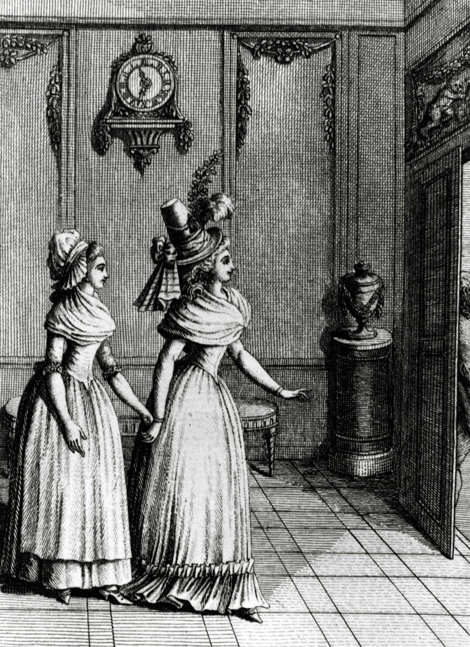 Libertinage - في "تاريخ امرأة الجمهورية الفرنسية يومًا بعد يوم" ، رستيف دي لا بريتون (1734-1806) ، جنيف 1791-1794. بواسطة المدرسة الفرنسية