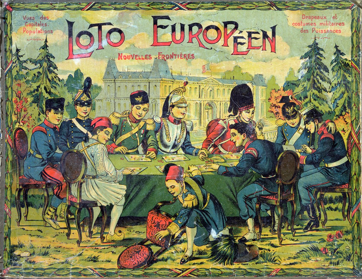 Loto Europeen ، النسخة الفرنسية من لعبة Lotto للأطفال ، c.1900 بواسطة المدرسة الفرنسية