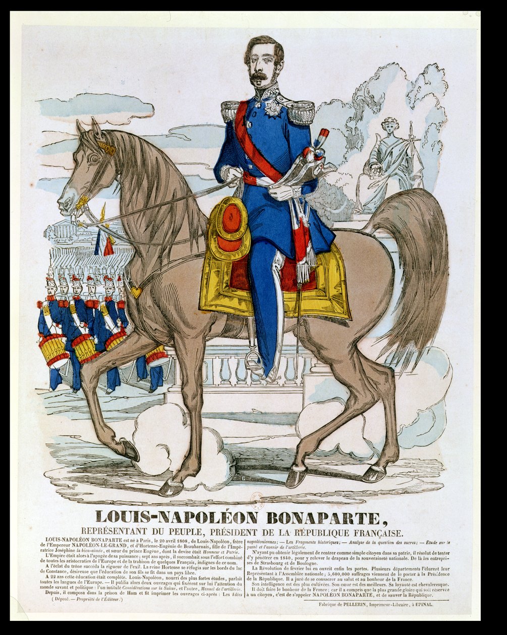 لويس نابليون بونابرت (1808-73) المستقبل نابليون الثالث ، 1849 بواسطة المدرسة الفرنسية