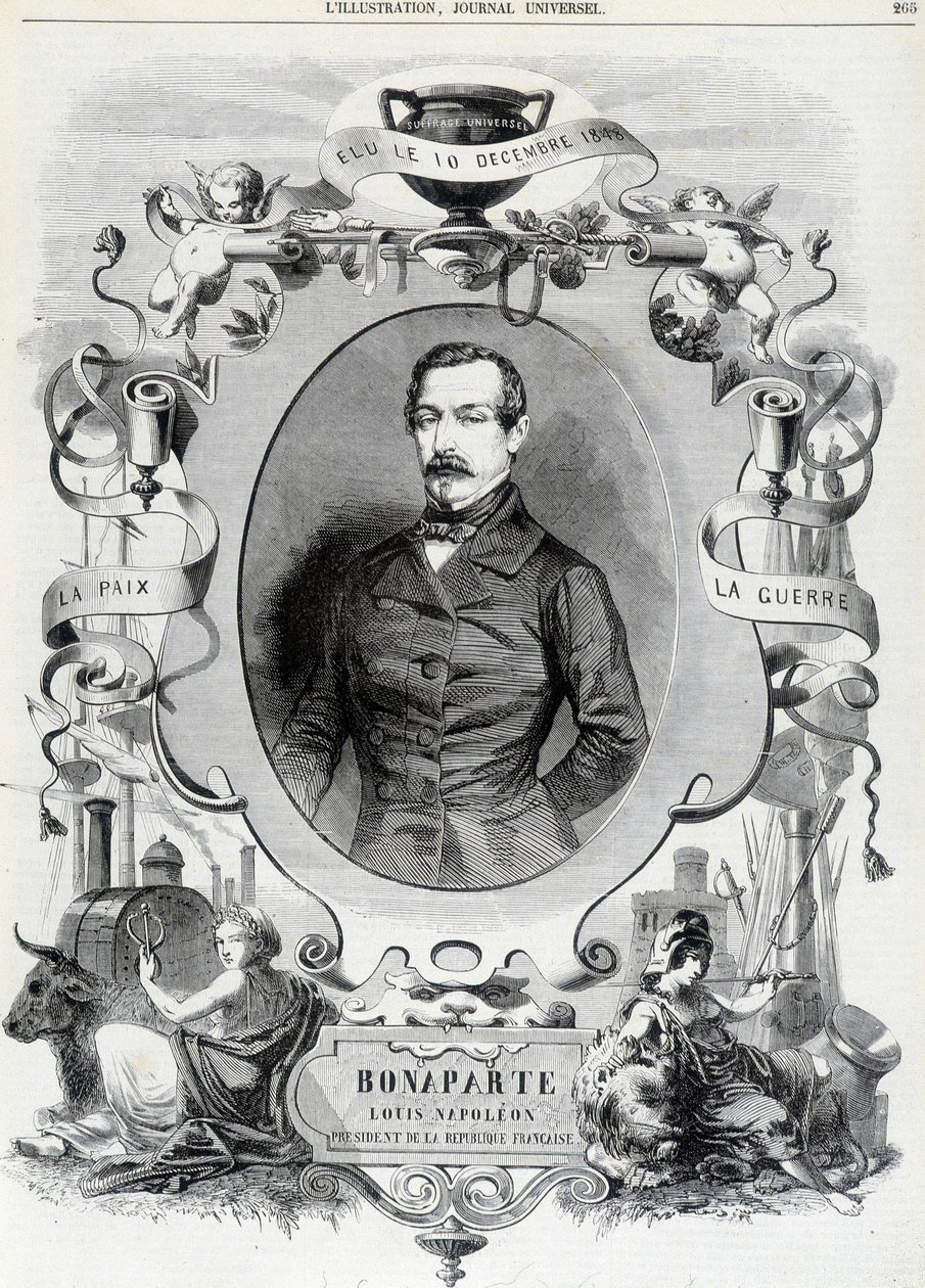 Louis Napoleon Bonaparte (Louis-Napoleon III) ، رئيس الجمهورية الفرنسية - Ill. بواسطة المدرسة الفرنسية