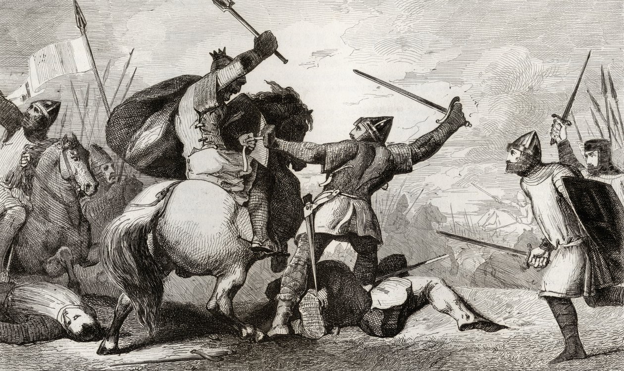 لويس السادس (1081-1137) يحارب الإنجليز الكبير في معركة برينفيل ، من "هيستوار دي فرانس" من قبل كولارت ، نُشر عام 1840 بواسطة المدرسة الفرنسية